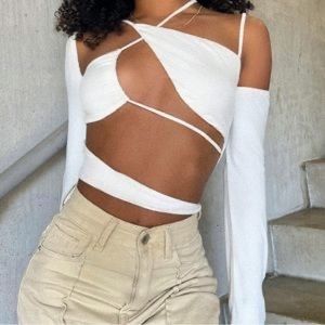 Tiger Mist Peyton top / white XS NWT